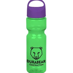 Olympian Bottle with Oval Crest Lid - 28 oz