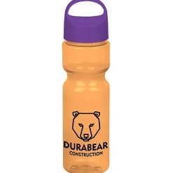 Olympian Bottle with Oval Crest Lid - 28 oz