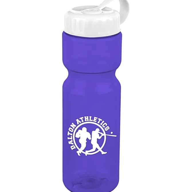 Olympian Bottle with Tethered Lid-28 oz