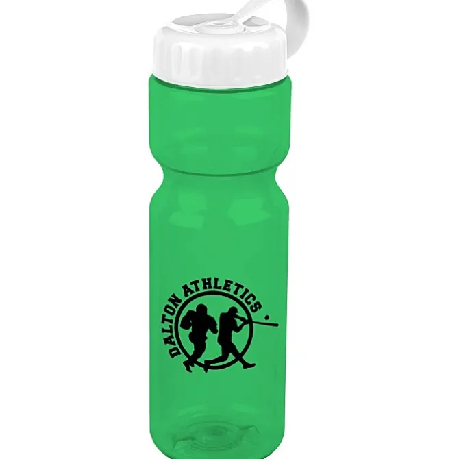 Olympian Bottle with Tethered Lid-28 oz