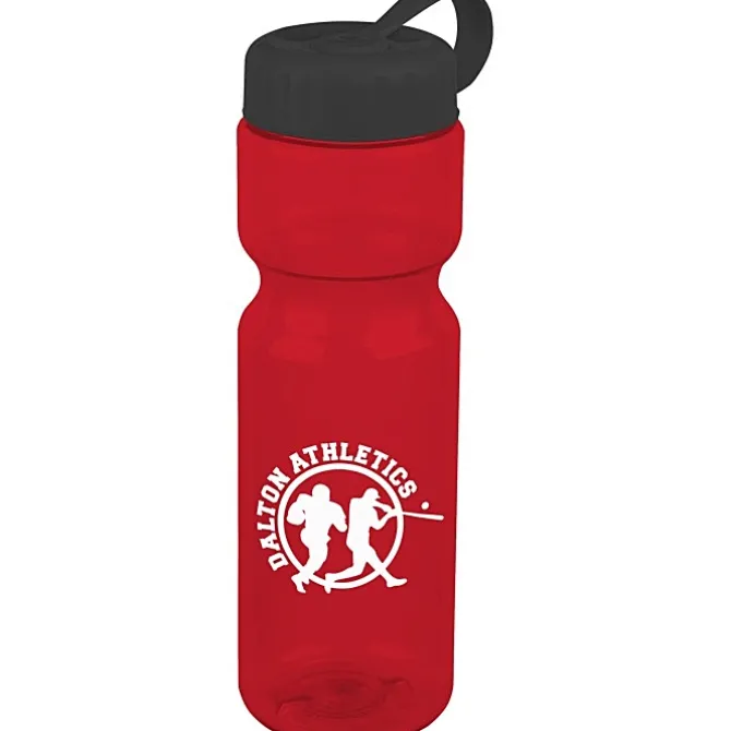 Olympian Bottle with Tethered Lid-28 oz