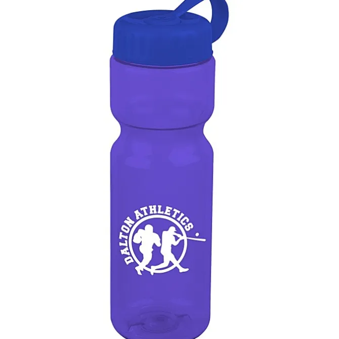 Olympian Bottle with Tethered Lid-28 oz