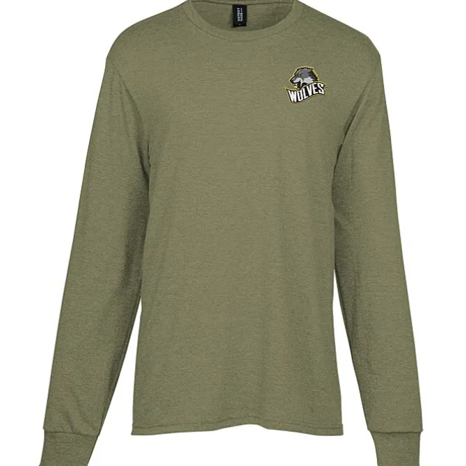 Optimal Tri-Blend Long Sleeve T-Shirt - Men's - Embroidered
