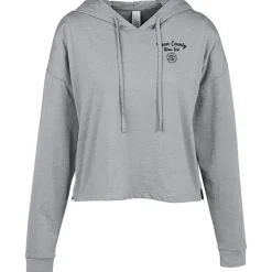 Optimal Tri-Blend Long Sleeve Midi Hooded T-Shirt - Ladies'