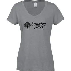 Optimal Tri-Blend V-Neck T-Shirt - Ladies' - Screen