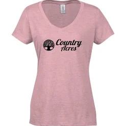 Optimal Tri-Blend V-Neck T-Shirt - Ladies' - Screen
