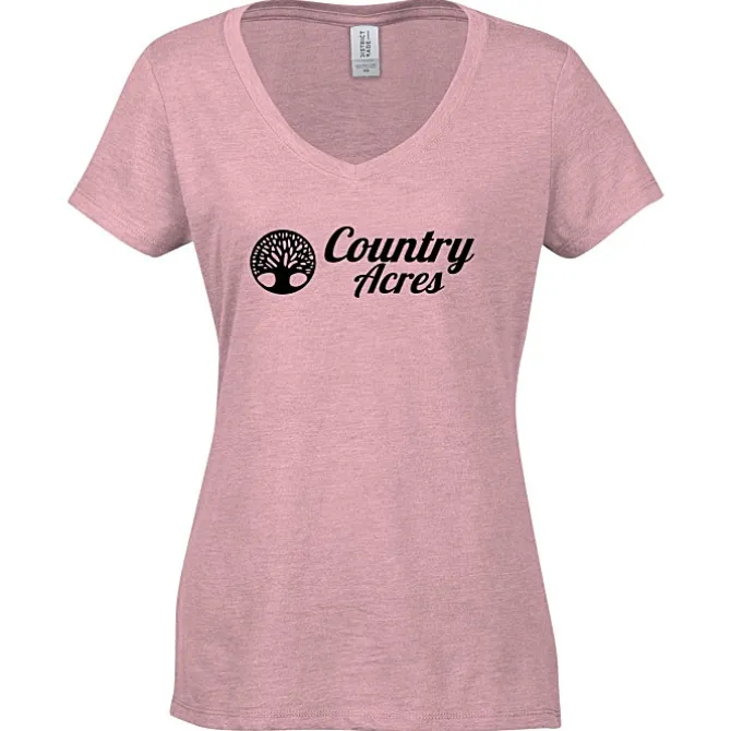 Optimal Tri-Blend V-Neck T-Shirt - Ladies' - Screen