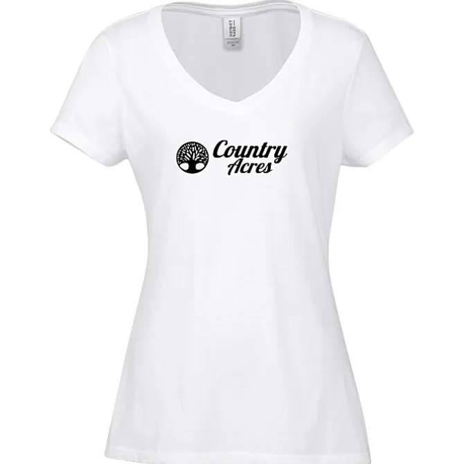 Optimal Tri-Blend V-Neck T-Shirt - Ladies' - Screen