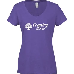Optimal Tri-Blend V-Neck T-Shirt - Ladies' - Screen