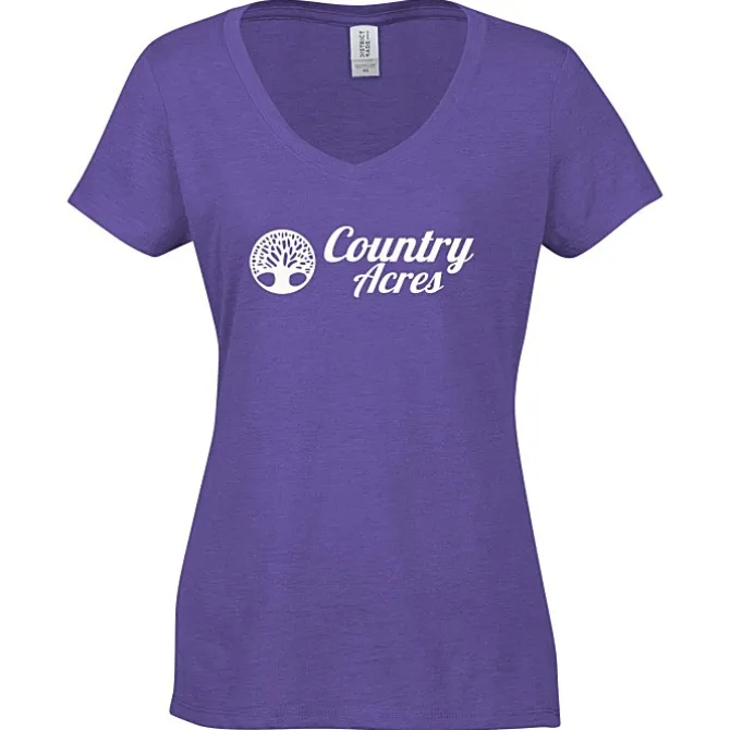 Optimal Tri-Blend V-Neck T-Shirt - Ladies' - Screen