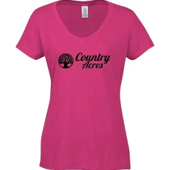 Optimal Tri-Blend V-Neck T-Shirt - Ladies' - Screen