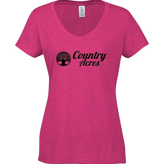 Optimal Tri-Blend V-Neck T-Shirt - Ladies' - Screen