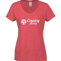 Optimal Tri-Blend V-Neck T-Shirt - Ladies' - Screen