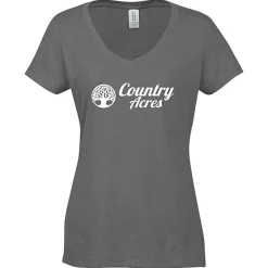 Optimal Tri-Blend V-Neck T-Shirt - Ladies' - Screen