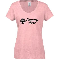 Optimal Tri-Blend V-Neck T-Shirt - Ladies' - Screen