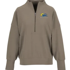 Ottoman Rib 1/4-Zip Pullover - Ladies'