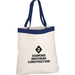 12-ounce Cotton Canvas Color Band Tote