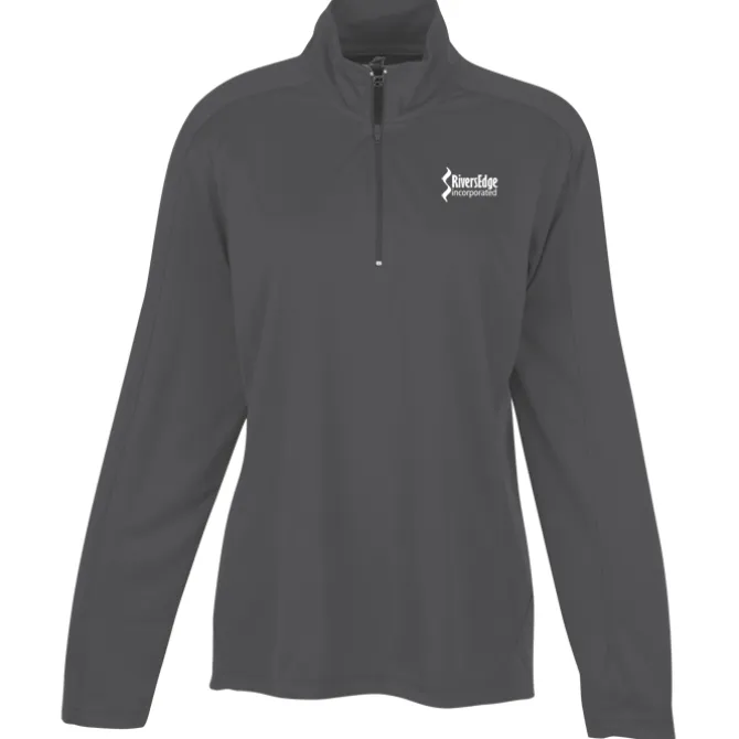 3.8-ounce Performance 1/4-Zip Pullover - Ladies' - Screen