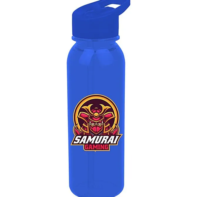 Outdoor Bottle with Flip Straw Lid - 24 oz - Full Color