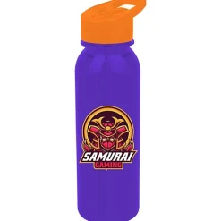 Outdoor Bottle with Flip Straw Lid - 24 oz - Full Color
