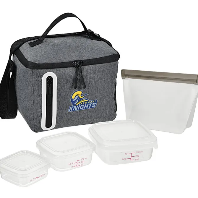 Oval Portion Control & Food Bag Lunch Set