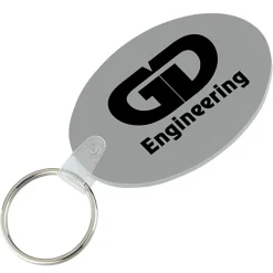 Oval Soft Keychain - Opaque