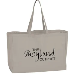 Oversized 10-oz Colorful Cotton Tote