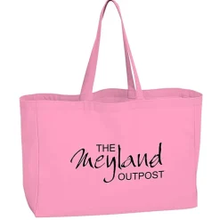 Oversized 10-oz Colorful Cotton Tote