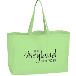Oversized 10-oz Colorful Cotton Tote