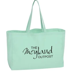 Oversized 10-oz Colorful Cotton Tote