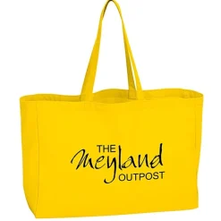 Oversized 10-oz Colorful Cotton Tote