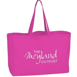 Oversized 10-oz Colorful Cotton Tote