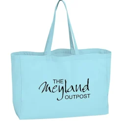 Oversized 10-oz Colorful Cotton Tote