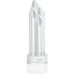 Overton Crystal Award - 14 inches