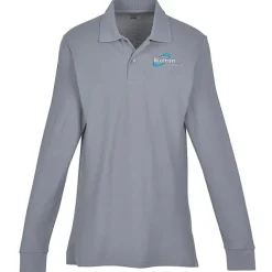 Palo Cotton Pique Long Sleeve Polo - Men's