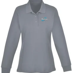 Palo Cotton Pique Long Sleeve Polo - Ladies' - 24 hr