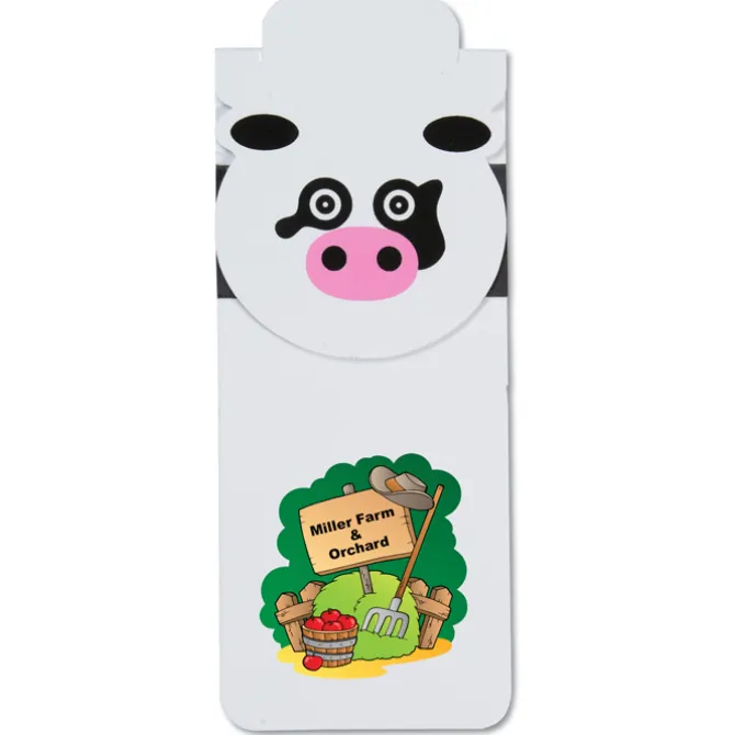 Paws and Claws Magnetic Bookmark - Cow