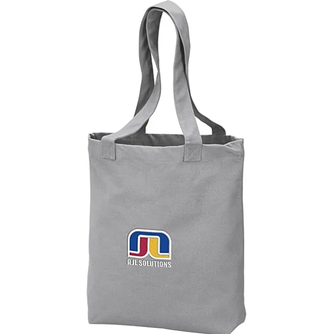 Peached 12-oz Cotton Tote - Embroidered