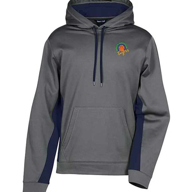 Performance Fleece Colorblock Hoodie - Men's - Embroidered - 24 hr