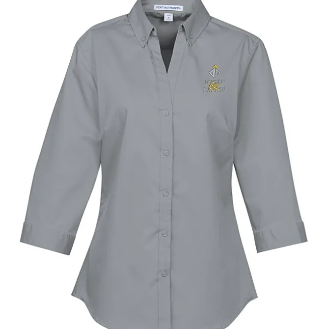 Performance Twill 3/4 Sleeve Shirt - Ladies'