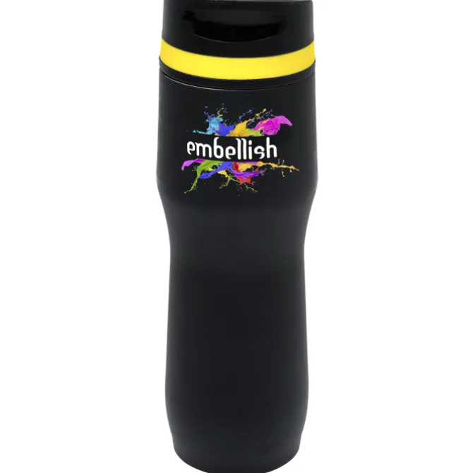 Persona Caturra Vacuum Tumbler - 16 oz - Black - Full Color