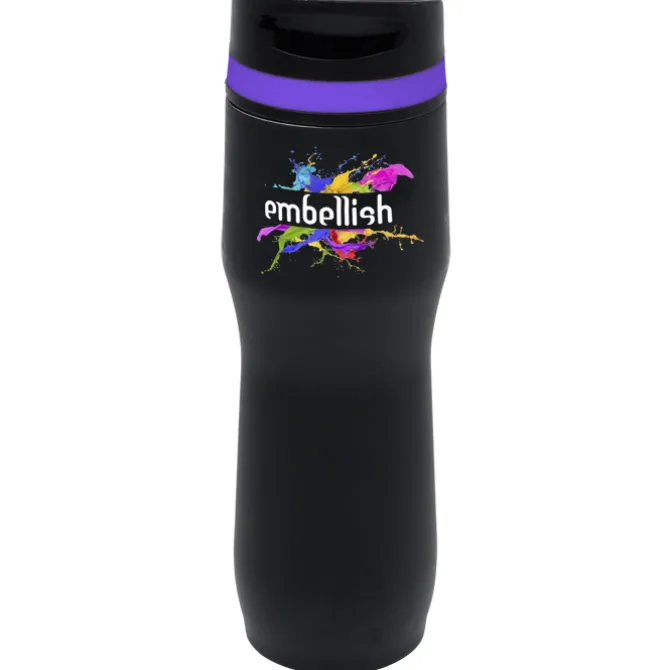 Persona Caturra Vacuum Tumbler - 16 oz - Black - Full Color