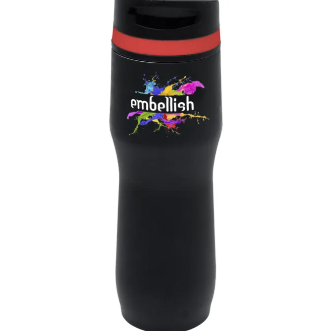 Persona Caturra Vacuum Tumbler - 16 oz - Black - Full Color