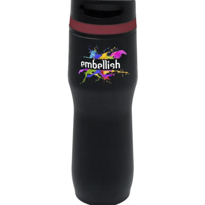 Persona Caturra Vacuum Tumbler - 16 oz - Black - Full Color