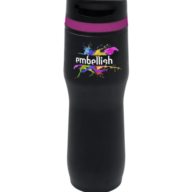Persona Caturra Vacuum Tumbler - 16 oz - Black - Full Color