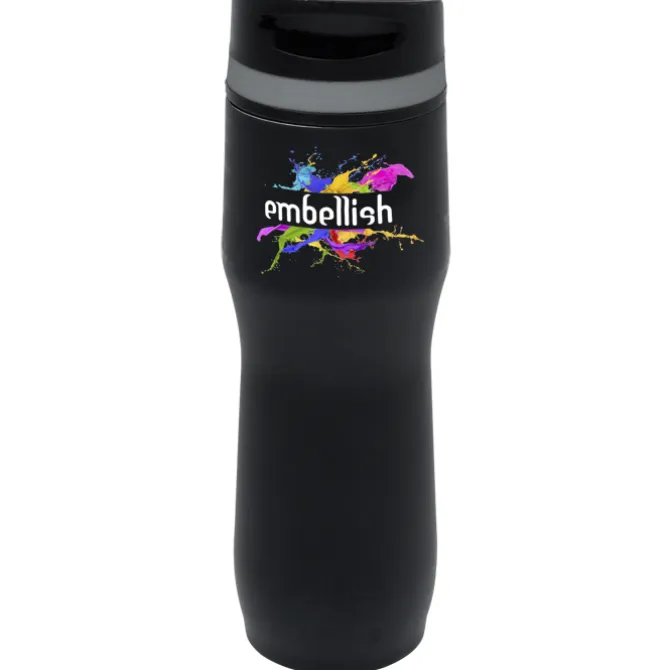 Persona Caturra Vacuum Tumbler - 16 oz - Black - Full Color
