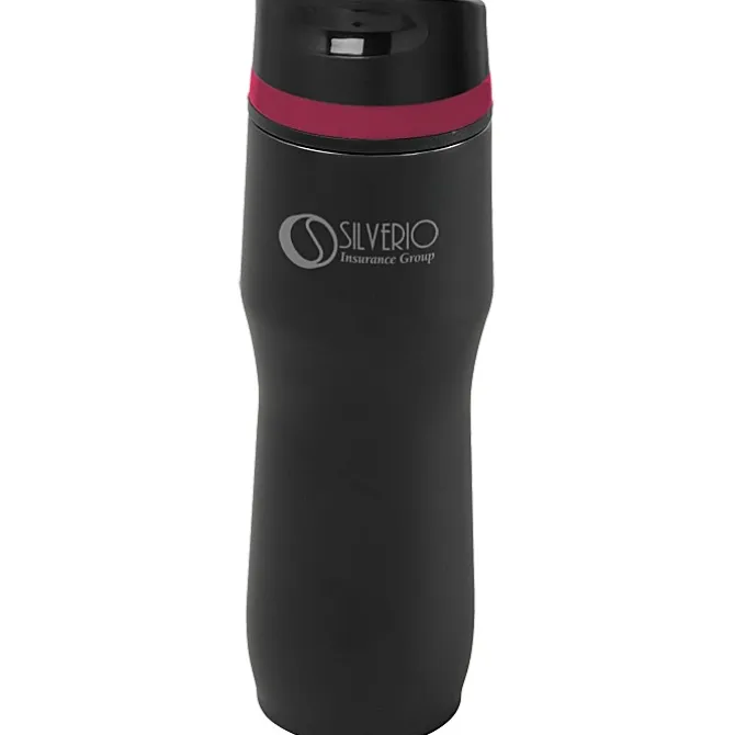 Persona Caturra Vacuum Tumbler - 16 oz - Black - Laser Engraved - 24 hr