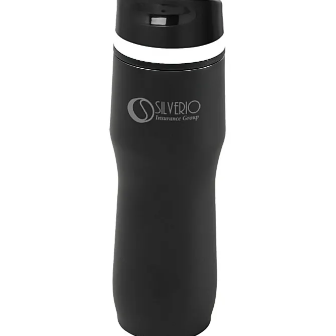 Persona Caturra Vacuum Tumbler - 16 oz - Black - Laser Engraved - 24 hr
