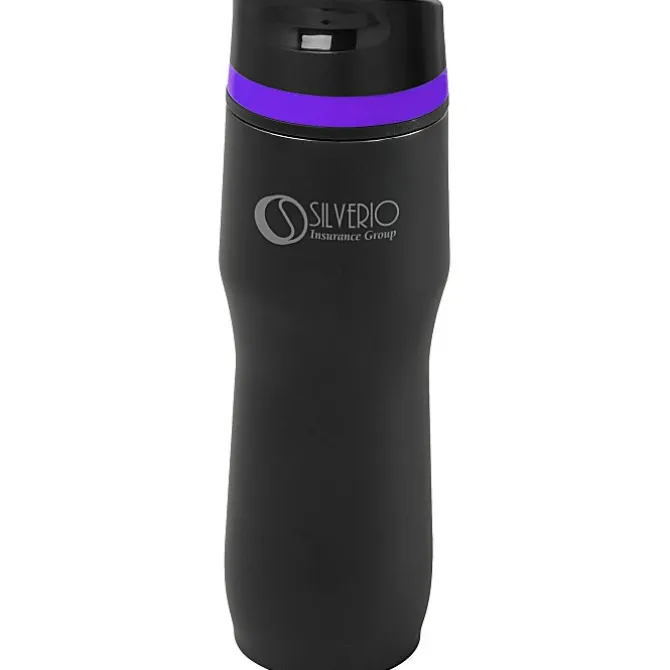 Persona Caturra Vacuum Tumbler - 16 oz - Black - Laser Engraved - 24 hr