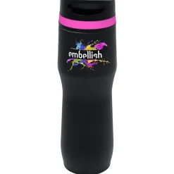 Persona Caturra Vacuum Tumbler - 16 oz - Black - Full Color - 24 hr